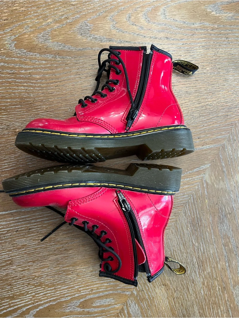 Dr Marten red little girls boots size 13
